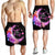 Hawaii Map Moon Star Turtle Plumeria Hibiscus Men's Shorts - AH - Polynesian Pride