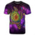 Hawaii Map Turtle Galaxy T Shirt Purple - Polynesian Pride