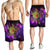 Hawaii Map Turtle Galaxy Men's Shorts - AH - Purple - Polynesian Pride