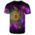 Hawaii Map Turtle Galaxy T Shirt Purple - Polynesian Pride