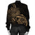 Hawaii Map Turtle Hibiscus Divise Polynesian Bomber Jacket Gold - AH - Polynesian Pride