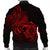 Hawaii Map Turtle Hibiscus Divise Polynesian Bomber Jacket Red - AH - Polynesian Pride