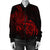 Hawaii Map Turtle Hibiscus Divise Polynesian Bomber Jacket Red - AH - Polynesian Pride