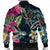 Hawaii Map Turtle Swimming Hibiscus Plumeria Moana Bomber Jacket - AH - Polynesian Pride