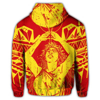 Hawaii Mauna Kea Pele Polynesian Zip Hoodie - Polynesian Pride