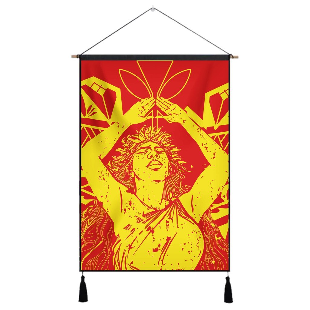 Hawaii Mauna Kea Pele Polynesian Hanging Poster - AH Hanging Poster Cotton And Linen - Polynesian Pride