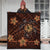 Hawaii Mix Polynesian Turtle Plumeria Premium Quilts - AH - Nick Style - Orange - Polynesian Pride