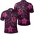 Hawaii Mix Polynesian Turtle Plumeria Polo Shirt Nick Style Pink Unisex Black - Polynesian Pride