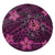 Hawaii Mix Polynesian Turtle Plumeria Round Carpet - AH - Nick Style - Pink Round Carpet Luxurious Plush - Polynesian Pride