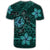 Hawaii Mix Polynesian Turtle Plumeria T Shirt Nick Style Turquoise - Polynesian Pride