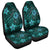 Hawaii Mix Polynesian Turtle Plumeria Car Seat Covers - AH - Nick Style - Turquoise Universal Fit Black - Polynesian Pride