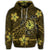Hawaii Mix Polynesian Turtle Plumeria Zip Hoodie Nick Style Yellow - Polynesian Pride