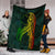 Hawaii Monstera Kalo Hula Girl Kanaka Maoli Premium Blankets - AH - Polynesian Pride