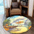 Hawaii Mordern Round Carpet - AH - Polynesian Pride