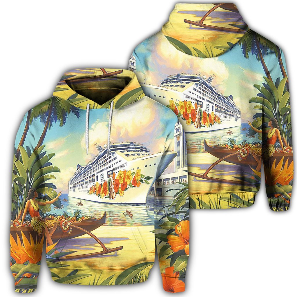 Hawaiian Mordern Hoodie Unisex Art - Polynesian Pride