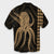 Hawaii Octopus KaKau Polynesian Hawaiian Shirt - Gold - AH - Polynesian Pride