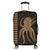 Hawaii Octopus KaKau Polynesian Luggage Covers - Gold - AH Black - Polynesian Pride