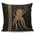 Hawaii Octopus KaKau Polynesian Pillow Covers - Gold - AH Pillow Covers Black - Polynesian Pride