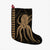 Hawaii Octopus KaKau Polynesian Christmas Stocking - Gold - AH Christmas Stocking 26 X 42 cm Black - Polynesian Pride