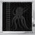 Hawaii Octopus KaKau Polynesian Shower Curtain - Gray - AH 177 x 172 (cm) Black - Polynesian Pride