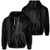 Hawaii Octopus KaKau Polynesian Zip Hoodie Gray Unisex Art - Polynesian Pride