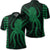 Hawaii Octopus KaKau Polynesian Polo Shirt Green Unisex Black - Polynesian Pride