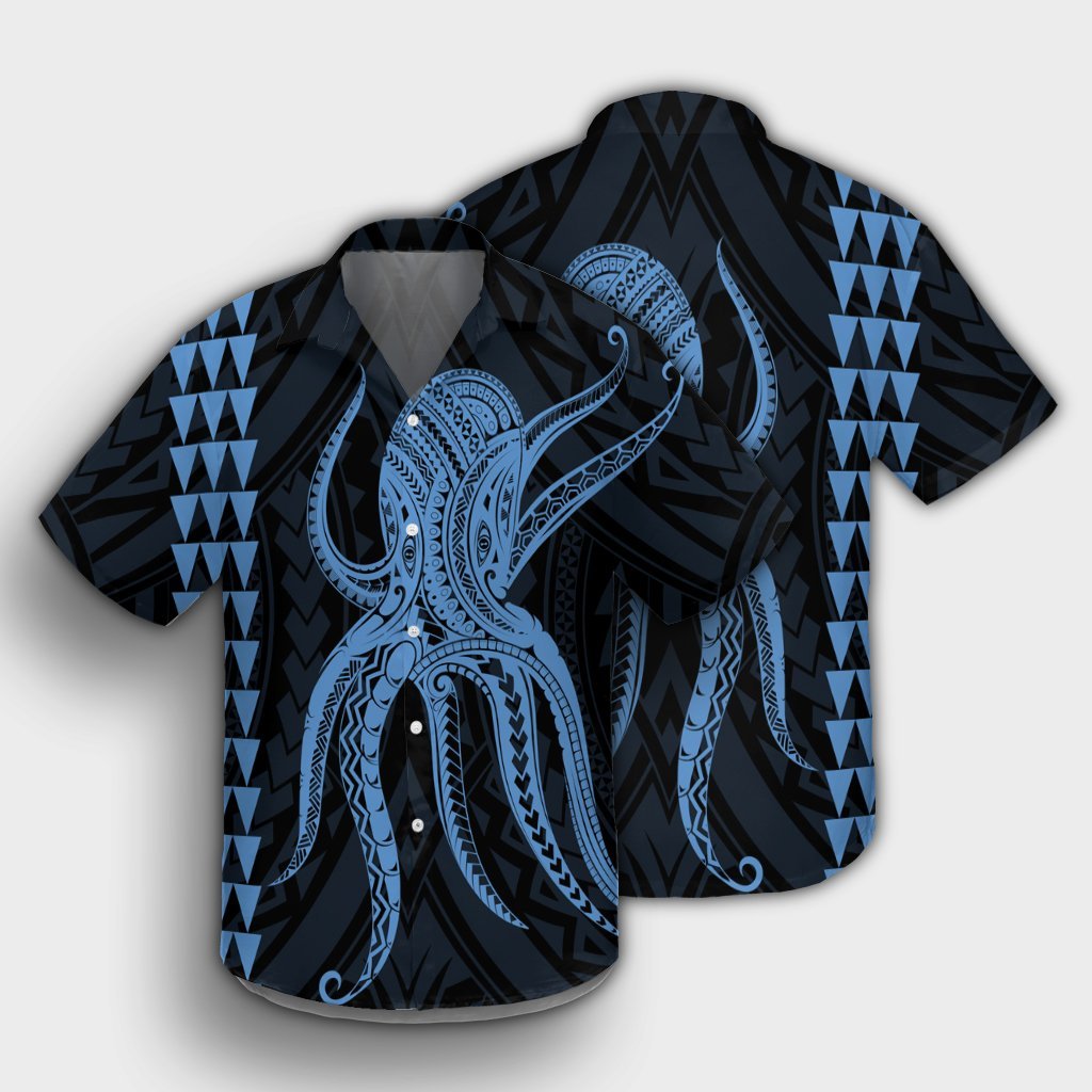 Hawaii Octopus KaKau Polynesian Hawaiian Shirt - Pastel - AH - Polynesian Pride