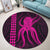 Hawaii Octopus KaKau Polynesian Round Carpet - Pink - AH - Polynesian Pride