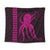 Hawaii Octopus KaKau Polynesian Tapestry - Pink - AH Wall Tapestry Black - Polynesian Pride