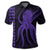 Hawaii Octopus KaKau Polynesian Polo Shirt Purple - Polynesian Pride