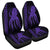 Hawaii Octopus KaKau Polynesian Car Seat Covers - Purple - AH Universal Fit Black - Polynesian Pride