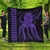 Hawaii Octopus KaKau Polynesian Premium Quilts - Purple - AH Black - Polynesian Pride