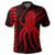 Hawaii Octopus KaKau Polynesian Polo Shirt Red - Polynesian Pride