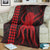 Hawaii Octopus KaKau Polynesian Premium Blankets - Red - AH - Polynesian Pride