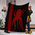 Hawaii Octopus KaKau Polynesian Premium Blankets - Red - AH - Polynesian Pride