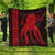 Hawaii Octopus KaKau Polynesian Premium Quilts - Red - AH Black - Polynesian Pride