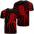 Hawaii Octopus KaKau Polynesian T Shirt Red Unisex Black - Polynesian Pride