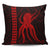 Hawaii Octopus KaKau Polynesian Pillow Covers - Red - AH Pillow Covers Black - Polynesian Pride