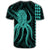 Hawaii Octopus KaKau Polynesian T Shirt Turquoise - Polynesian Pride