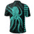 Hawaii Octopus KaKau Polynesian Polo Shirt Turquoise - Polynesian Pride