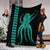 Hawaii Octopus KaKau Polynesian Premium Blankets - Turquoise - AH - Polynesian Pride