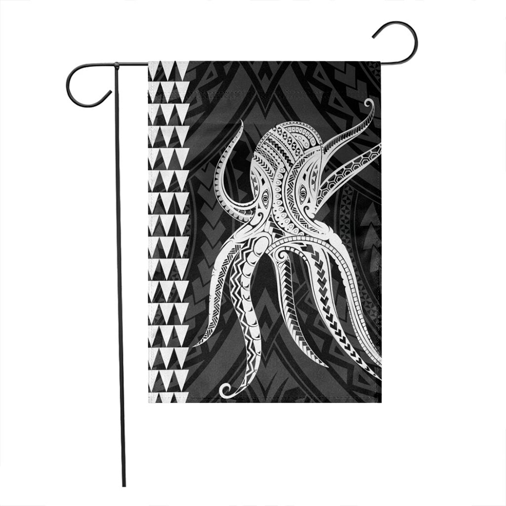 Hawaii Octopus KaKau Polynesian Flag - White - AH - Polynesian Pride