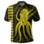 Hawaii Octopus KaKau Polynesian Polo Shirt Yellow - Polynesian Pride