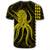 Hawaii Octopus KaKau Polynesian T Shirt Yellow - Polynesian Pride