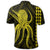 Hawaii Octopus KaKau Polynesian Polo Shirt Yellow - Polynesian Pride