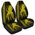 Hawaii Octopus KaKau Polynesian Car Seat Covers - Yellow - AH Universal Fit Black - Polynesian Pride