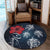 Hawaii Ohana Turtle Hibiscus Galaxy Round Carpet - AH - Polynesian Pride