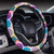 Hawaii Parrot Toucans Hummingbird Flamingo tropical Leaves Hawaii Universal Steering Wheel Cover with Elastic Edge - Polynesian Pride