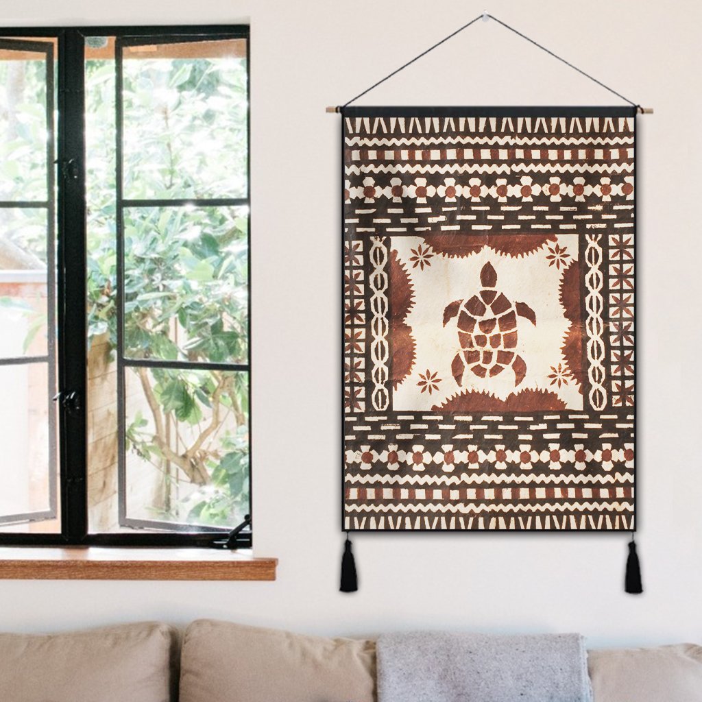 Hawaii Pattern Simple Turtle Hanging Poster - AH - Polynesian Pride