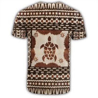 Hawaii Pattern Simple Turtle T Shirt - Polynesian Pride